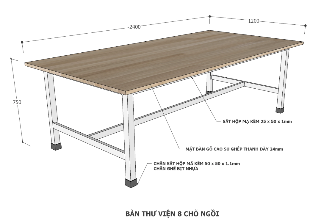 Bàn họp phòng nghỉ giáo viên Bàn họp phòng nghỉ giáo viên