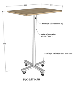 Bục đặt mẫu